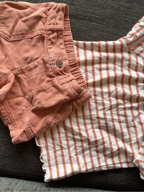 Cat and Jack  Coral Pink Two-Piece Set
